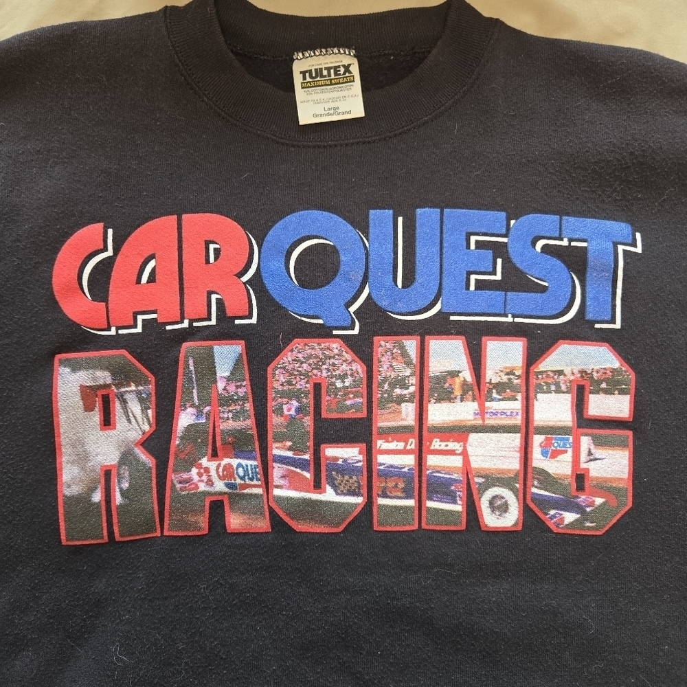 Black Nascar Carquest Racing Sweatshirt - Picture 2 of 8